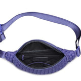 Aim High Woven Neoprene Belt Bag Fanny Pack Sling Bag Periwinkle