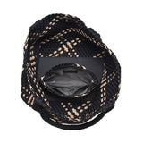 Sky's The Limit Large Woven Neoprene Tote | Black & Nude