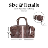 Puffer Weekender Duffle Bag – Cocoa Brown