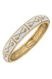 Elena Blue Golf Club Enamel Hinged Bangle