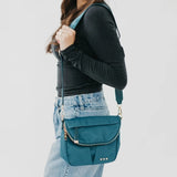 Tilly Nylon Crossbody Bag Teal