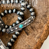 Aztec Boho Western Concho Stretch Bracelet Diamond Shape Bar