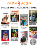 CapaBunga Multi-Pocket Heavy Canvas Market Tote