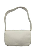Blue Floral Single Sided Shoulder Bag