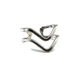 Adjustable Layering Ring Double Chevron