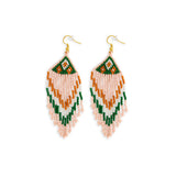 Glazzy Glass Bead Drop Earrings