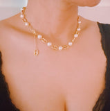 Nobles In Paris Pearl And Horse Bit Equestrian Layering Necklace