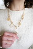Avery Multi-Charm Necklace Base – 18K Gold Plated