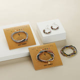 My Salvation Bracelet Set Gold Multicolor Stretch