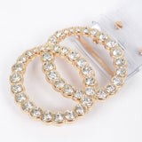 Transparent PVC Waist Belt – Clear Gold Stone Buckle