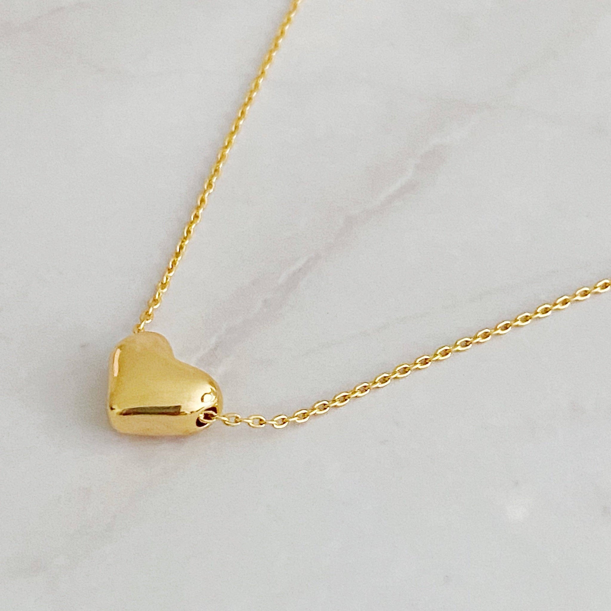 Love Bean Heart Necklace – Gold
