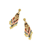 Empowerment Rising Artisan Beaded Drop Earrings