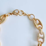 Equestrian Twist Link Bracelet – Horsebit-Inspired Gold