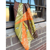 Small Bandana Patch Western Southwestern Wild Rag Scarf Accent