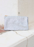 Liz 3 Compartment Crossbody Bag  Silver Glitter