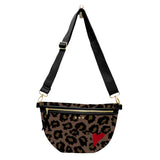 Colby Canvas Printed Crossbody Bum Bag | Leopard