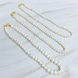Clover Clasp Genuine Freshwater Pearl Necklace