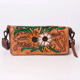 American Darling Hand-Tooled & Painted Leather Crossbody Bag