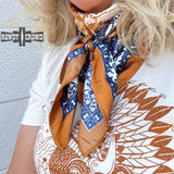 High Country Paisley Western Southwestern Wild Rag Scarf Accent