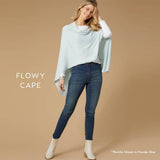 Lightweight Poncho | Living Coral