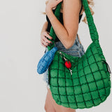 Rylyn Mini Puffer Bag Charm | Emerald Green