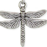 Silver Dangle Dragonfly Earrings