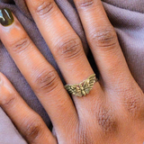 Artisan Bronze Moth Ring