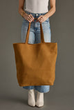 Tan, Brown & Cream Western Woven Wool Tote Bag | Boho Pom Tassel Tote