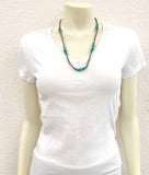 Handmade Clustered Gemstone Western Bead Necklace – Adjustable 22–27"