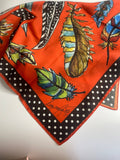 Tangerine Wild Feather Wild Rag