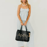 Sandbar Carryall Summer Tote – Black (Apéro)