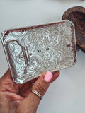 Western Longhorn Belt Buckle – Black & Two-Tone, Style 17