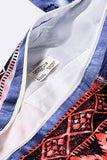 American Pie Hand Block Print Cotton Tote Bag | Boho Tie-Dye