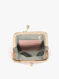 Cleo Velvet Coin Pouch Crossbody Bag | Velvet Evening Clutch Purse Black
