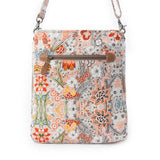 Desert Bloom Patchwork Canvas Shoulder Bag in Floral Multi