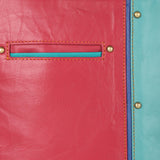 Colorful Small Leather Crossbody Front Cellphone pocket