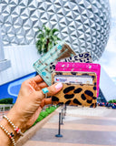 Western Cowhide Hair On Credit Card Holder Money holder Cheetah Spots