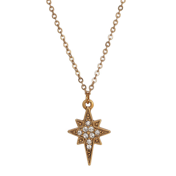 Symbols Of Faith Star Of Bethlehem Crystal Pendant Necklace 16