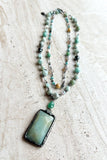 Lexi Multi-Strand Amazonite Pendant Necklace | Dylan Designs