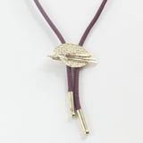 Western Artist Palette Bolo Tie – Burgundy Cord | Made in USA