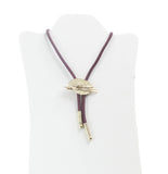 Western Artist Palette Bolo Tie – Burgundy Cord | Made in USA