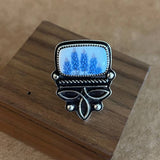 TIPI Bluebonnet Boot Stitch Cuff Ring – Silver Tone