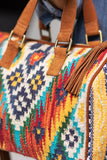 Kingston Hand-Woven Cotton & Chenille Boston Bag