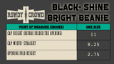 Black Shine Bright Beanie