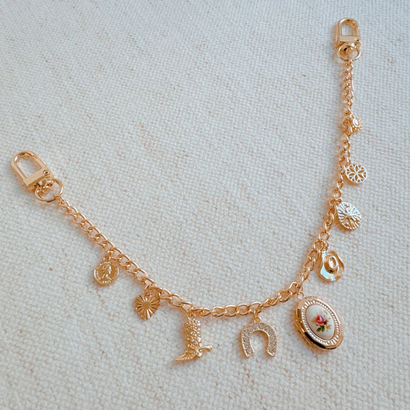 Yee Haw Western Equestrian Multi Charm Decorative Bag Purse Charm