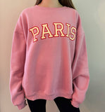 Paris Graphic Sweatshirt Pink