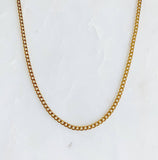 18K Gold-Plated Cuban Chain Necklace - Dainty – Tarnish & Water Resistant