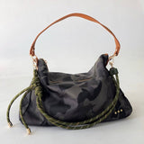 Nikki Nylon Slouchy Shoulder Bag – Camo