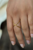 XO Ring – 18K Gold Plated, Waterproof & Adjustable