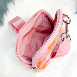 Nelly Nylon Card ID Wallet Wristlet Black